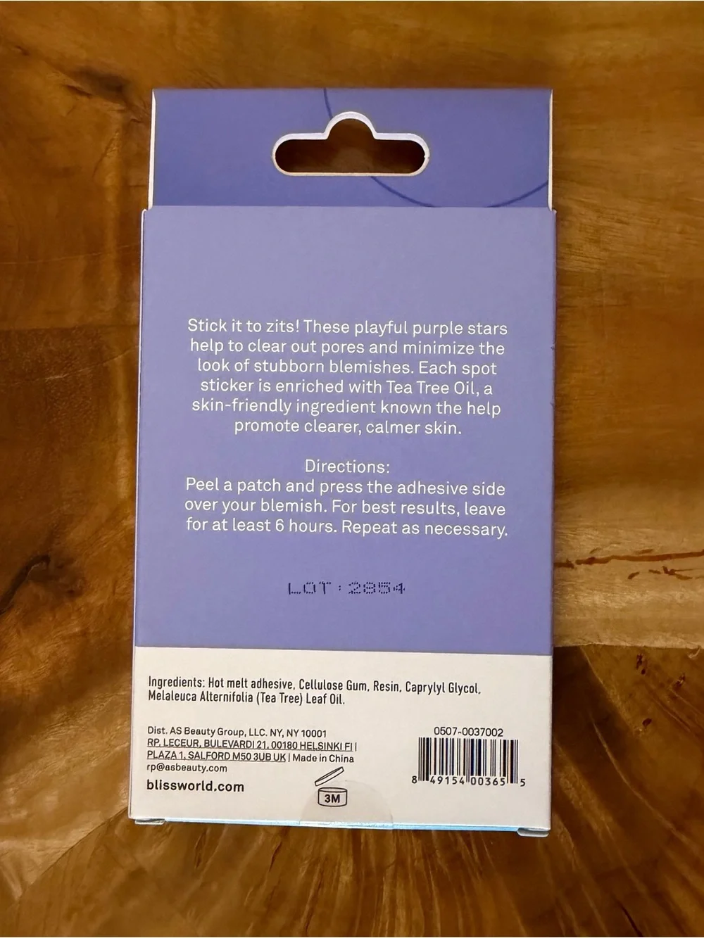 BLISS Pore Patrol Blemish Patches SET OF 60 Day Night Purple Star